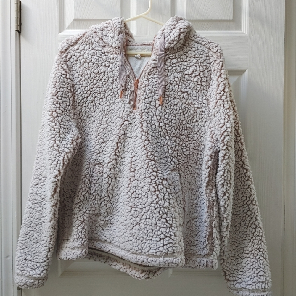 Cupio Sherpa Hooded Fleece 1/4 zipper